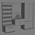 Sleek Modern Wardrobe 3D model small image 3