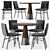 Modern Dining Set: Bonaldo PIL & ENNE ECHO 3D model small image 1