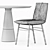 Modern Dining Set: Bonaldo PIL & ENNE ECHO 3D model small image 3