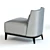 Sleek Lisbon Armchair: Detailed 3D Model 3D model small image 3