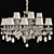 Siena SP10+5 Crystal Chandelier 3D model small image 3