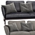 Elegant Chesterfield-style Chelsea Sofa 3D model small image 2