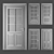 Parisian Neoclassic Door Collection 3D model small image 3