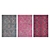 Premium Textured Carpets Set 3D model small image 3