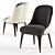 Covet Dining Chair: Elegant and Sophisticated Seating 3D model small image 1