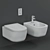 Luxury Komodo Wall-Hung WC & Bidet 3D model small image 2