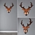  Wooden Deer Wall Decor 3D model small image 3