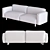 Elegant Velvet Sofa 3D model small image 2