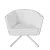 Elegant Violetta Swivel Armchair 3D model small image 3