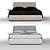 Elegant Konan Bed & Ladybug Bedside 3D model small image 3