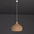 HAWAI Wooden Pendant Light 3D model small image 1