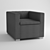 Portable Comfort: Minotti Suitcase Chair 3D model small image 1