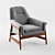 Mid-Century Theo Armchair 3D model small image 1