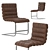 Modern RH Oviedo Leather Side Chair 3D model small image 1