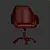 ErgoFlex Blood Task Chair 3D model small image 3