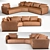 Aforisma Modular Sofa: Modern Comfort 3D model small image 1