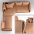 Aforisma Modular Sofa: Modern Comfort 3D model small image 2