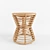 Boho Chic Luna Rattan Side Table 3D model small image 2