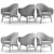 Harbor Lounge Chair: Sleek Design, Premium Comfort 3D model small image 3