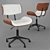 Mid-century Modern Office Chair - 2013 version 3D model small image 1