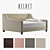 Devyn Tufted Fabric Bed-Couch 3D model small image 1