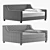 Devyn Tufted Fabric Bed-Couch 3D model small image 3