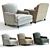 Elegantly Designed Howard Armchair 3D model small image 1