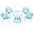 Elegant Ehrlich Dining Set 3D model small image 1