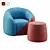 ALIVAR BALOO Armchair 3D model small image 2