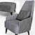 Luxurious Giorgio Collection Charisma Chair 3D model small image 2