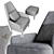 Luxurious Giorgio Collection Charisma Chair 3D model small image 3