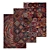 Luxury Carpets Set: High-Quality Textures 3D model small image 1