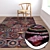 Luxury Carpets Set: High-Quality Textures 3D model small image 2