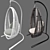 Skylinedesign Occasionals HERI: Stylish Synthetic Fiber Garden Swing 3D model small image 2