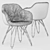 Dressy Lap 4052: Elegant ergonomic chair 3D model small image 3