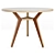 Walnut White 100: Stylish Table by UNIKA MOBLAR 3D model small image 1