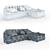  Versatile Corner Sofa: Wide, Deep, and Comfortable 3D model small image 3