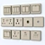 Elegant Crystal Wall Switches 3D model small image 2