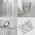 Radaway 900x900 & 1200x900 Showers 3D model small image 3