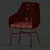 Elegant Carolos Dining Chair Set 3D model small image 3