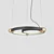 Modern Planetary Ring Pendant Light 3D model small image 1