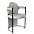 Modern Baxter ORMA Designer Chair 3D model small image 3