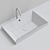 Teorema 2.0 Ceramic Built-in Washbasin 3D model small image 3