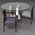 Porada: Pilar Dining Table & Sveva Chair Set 3D model small image 1