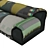 Vitra Vlinder Sofa: Dark Greens Elegance 3D model small image 3