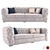 Regal Chesterfield King: Luxurious Sofa and Chair 3D model small image 1