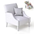 Lipa: Sleek and Stylish Armchair 3D model small image 3