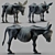 Pavel Quoytcheff Donkey Sculpture 3D model small image 1