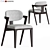 Elegant Adam Court Upholstered Chair 3D model small image 1