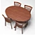 Elegant Dining Set 3D model small image 2